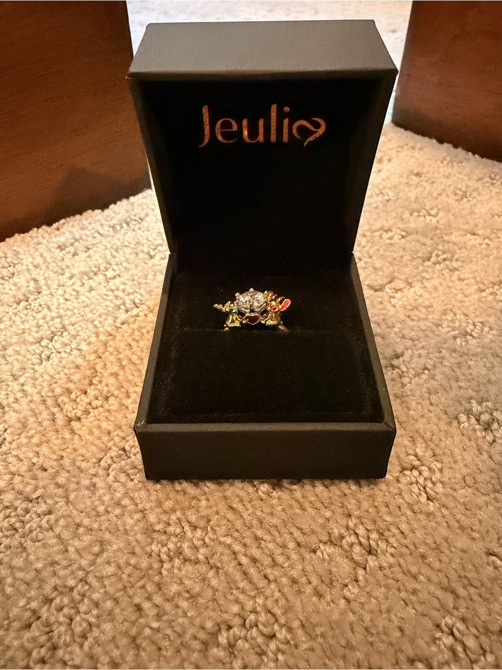 Stitch and Angel Sterling Silver Ring